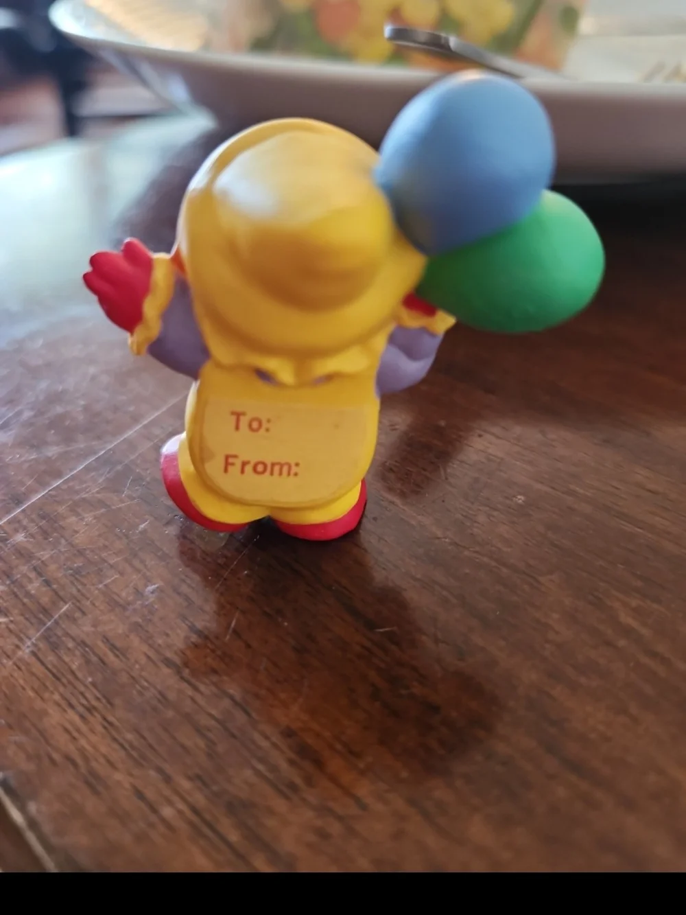 1992 Hallmark Merry Miniatures Happy Birthday Clown Miniature Figurine vintage